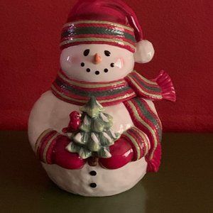Retro Snowman Cookie Jar